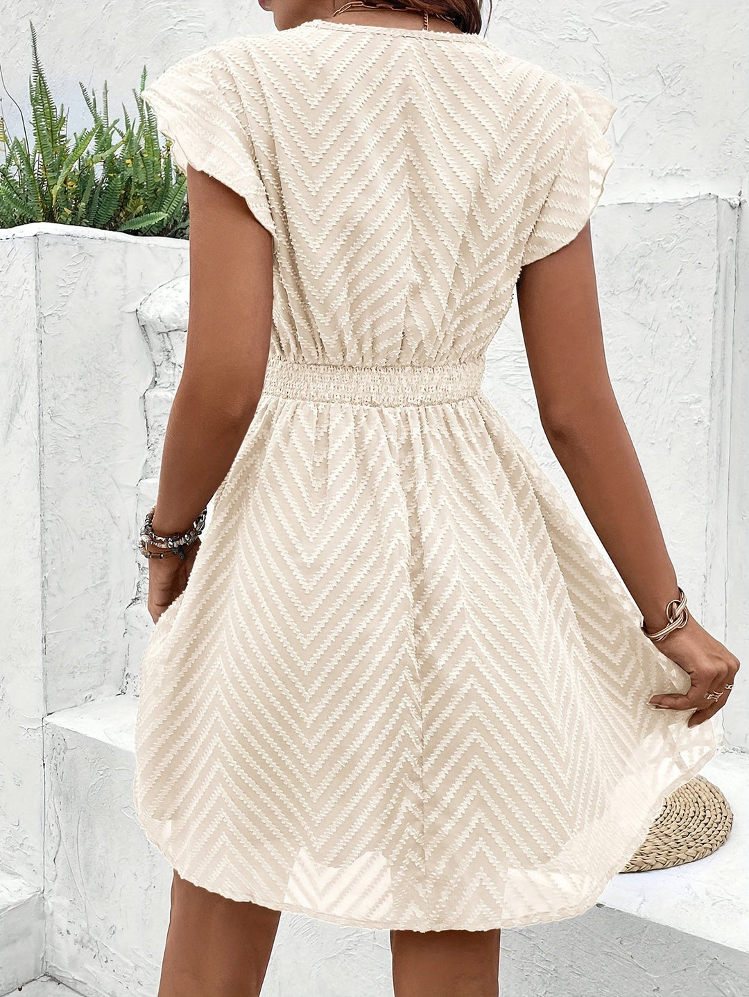Sabrina™ Elegant V-Neck Summer Dress