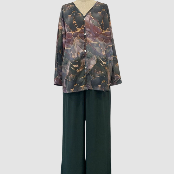 Aurora™ Elegant Printed Two-Piece Set