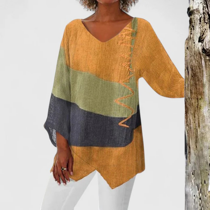 Elysia | V-Neck Tunic Blouse