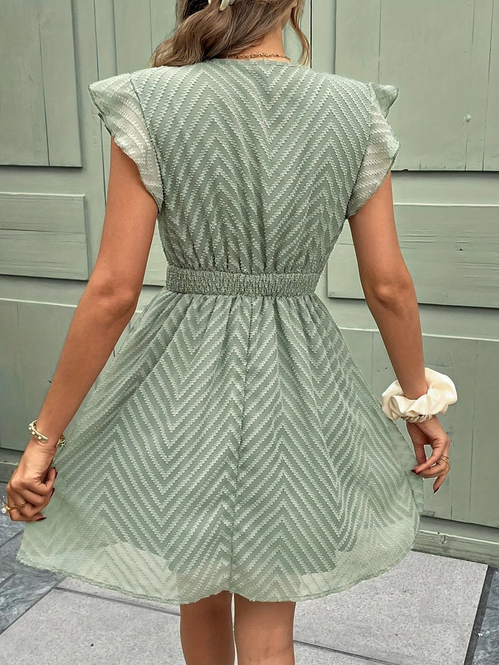 Sabrina™ Elegant V-Neck Summer Dress