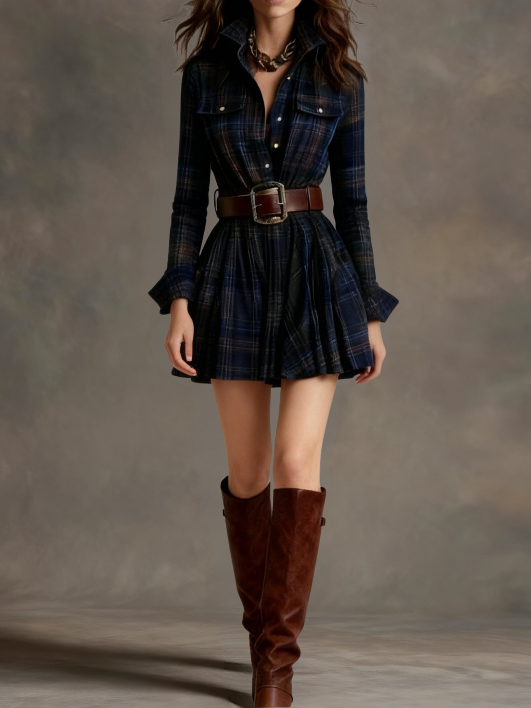 Evonne™ Vintage Mini Dress + FREE BELT